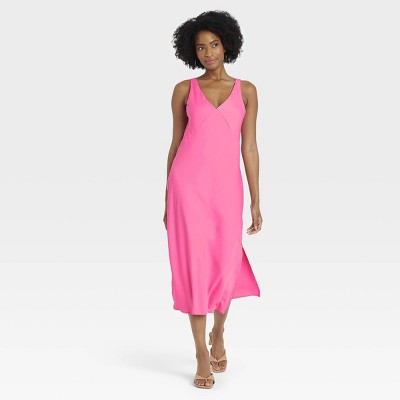 Women's Slip Dress - A New Day™ Pink M ...